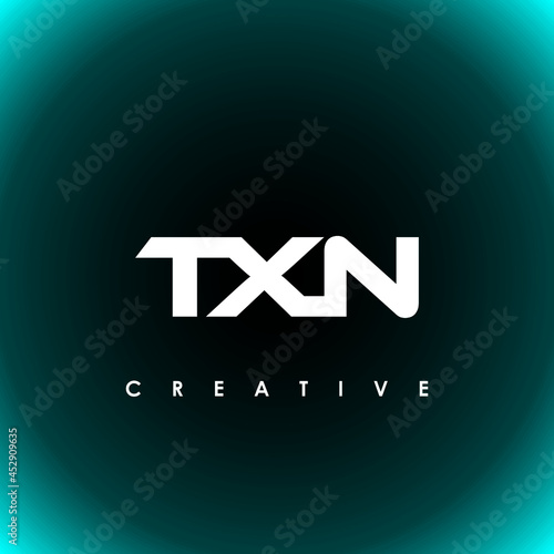 TXN Letter Initial Logo Design Template Vector Illustration