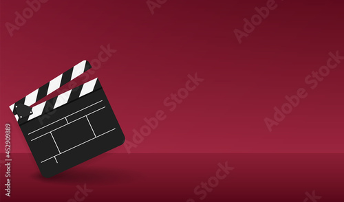 background with clapper film board
