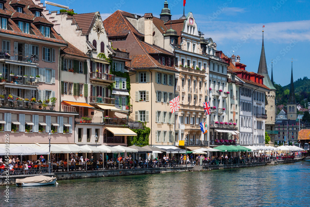 Old Town architecture of Lucerne, Switzerland