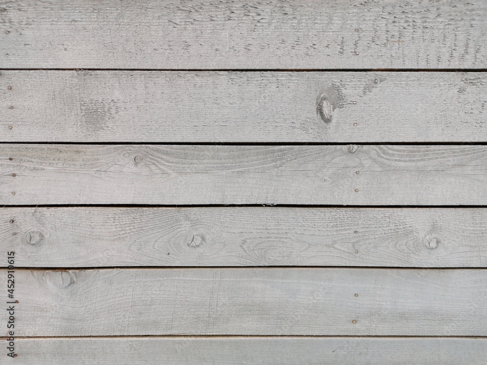 Naklejka premium The textured background is made of old gray boards suitable for use in interior modeling and posters