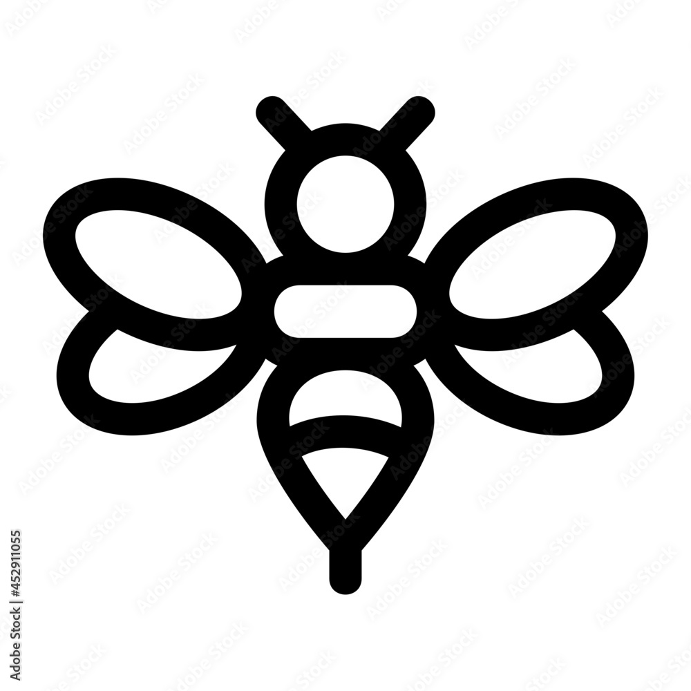 Bee Line Icon Vector