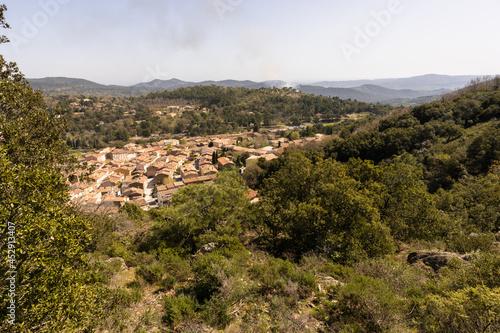 Alerte incendie dans le Var, Garde-Freinet, Golfe de Saint-Tropez, france