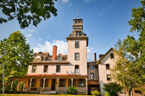 View of the main mansion in Batsto village, located in the Pine Barrens, New Jersey, USA photo