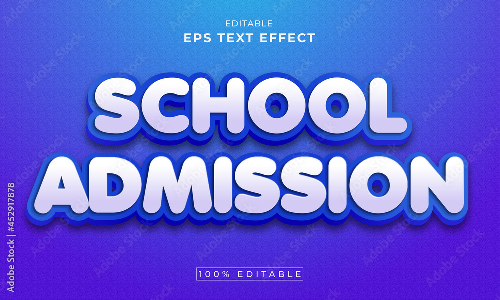 Back To School Editable 3d Text Effect Design