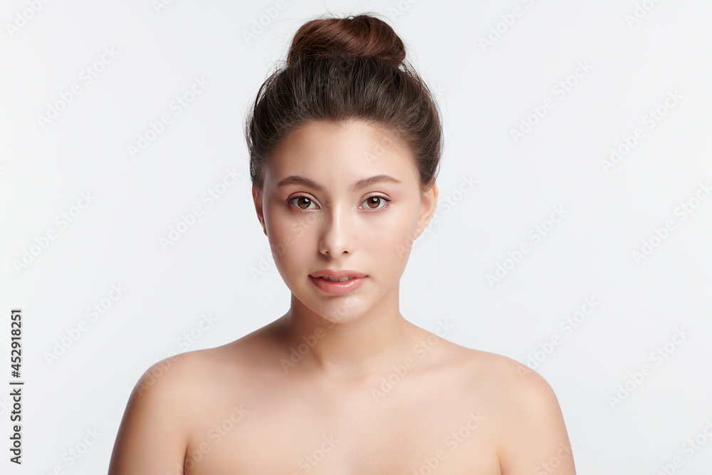 Beautiful young asian woman with clean fresh skin on white background, Face care, Facial treatment, Cosmetology, beauty and spa, Asian women portrait. Beautiful young asian woman with clean fresh skin on white background, Face care, Facial treatment, Cosmetology, beauty and spa, Asian women portrait.