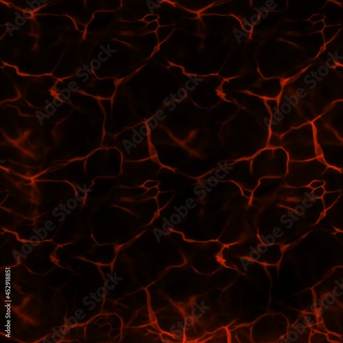 Photos Fiery cracked surface, lava texture background. Square image.