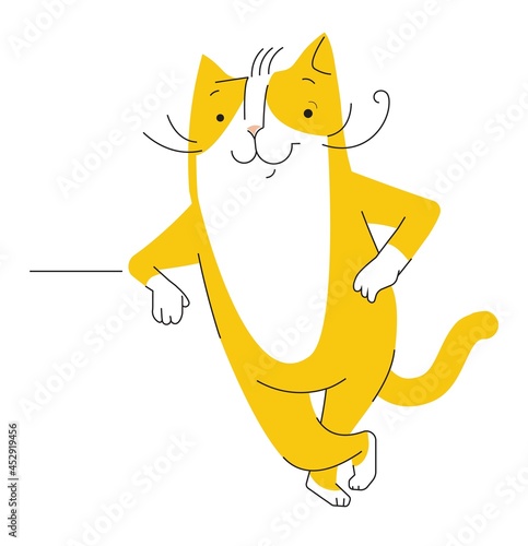 Character respectable  cute cat