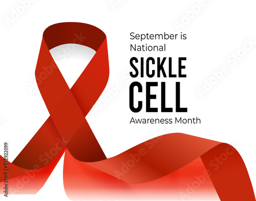 Septmber is national sickle cell awareness month. Vector illustration