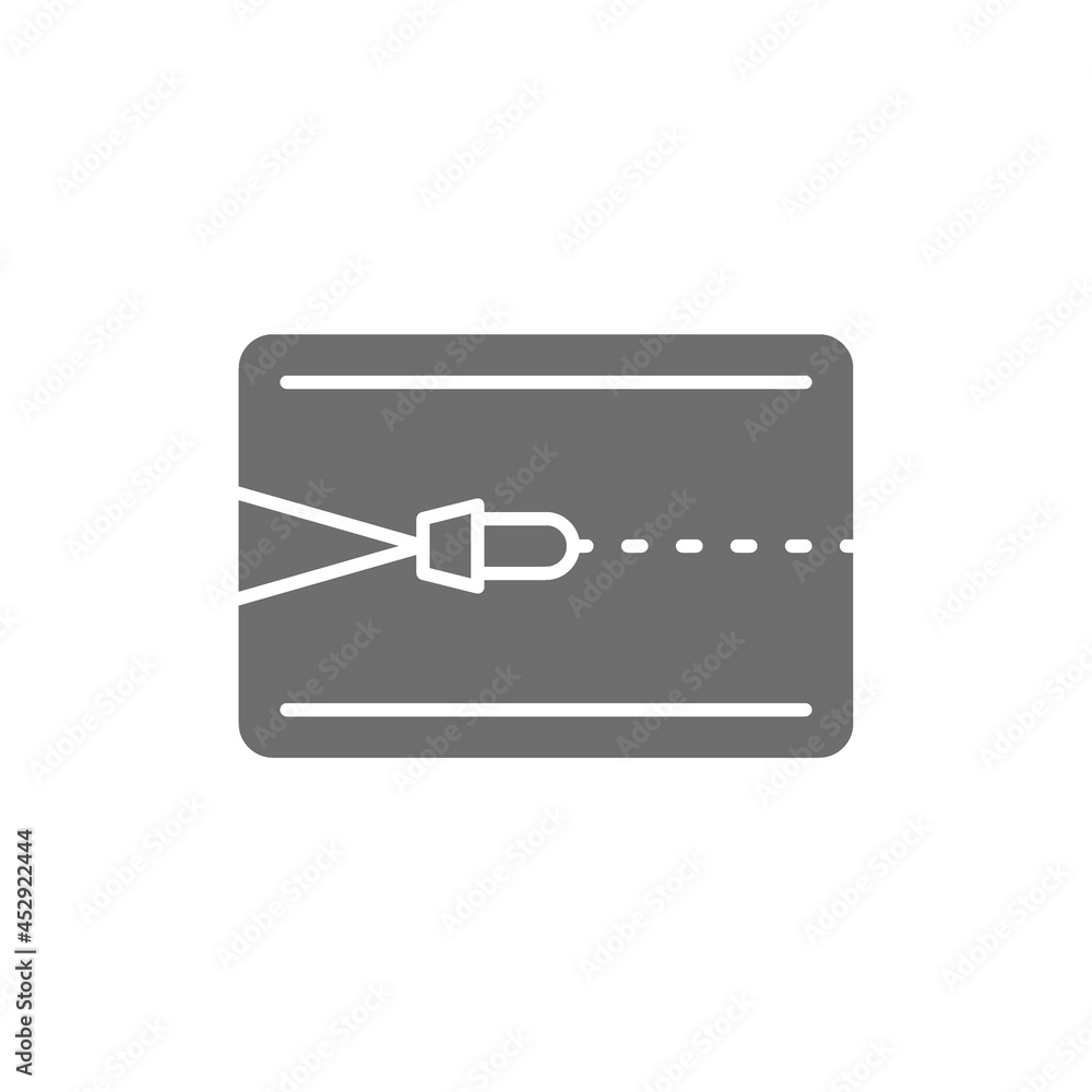 Mattress topper, zipper for mattress grey icon. Mattress topper, zipper for mattress grey icon.