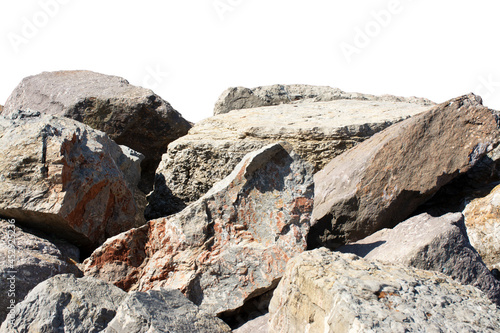 isolated big rock. pile of sea rock © seyfullah