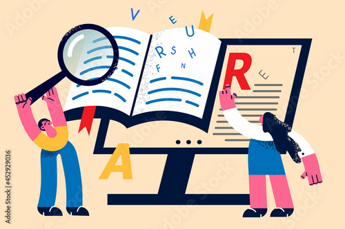 Online education and learning concept