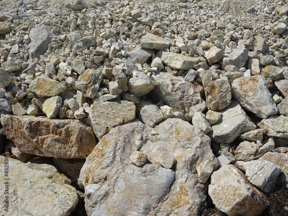Light color rocks, stones - Sea Coast - granit