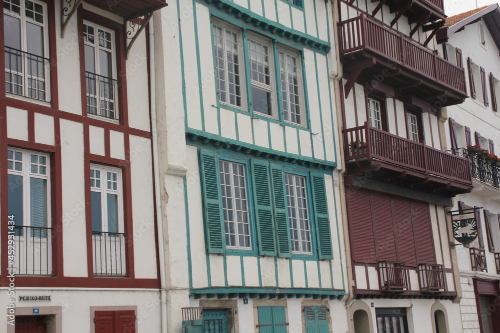 Obraz premium Maisons basques, Ciboure, Pays Basque