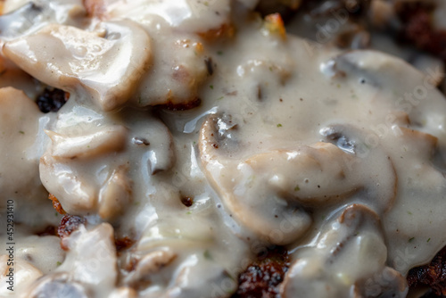 Fototapeta Naklejka Na Ścianę i Meble -  potato cakes in the mushroom sauce