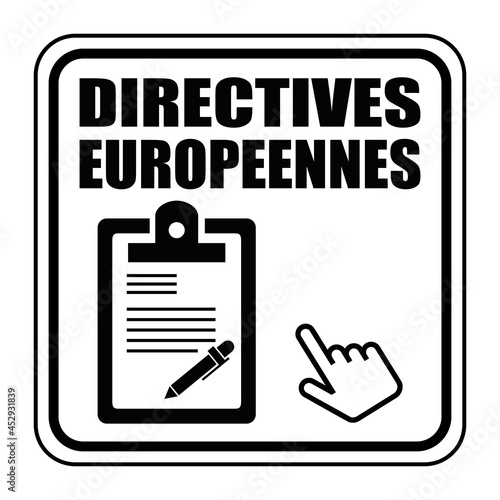 Logo directives européennes.