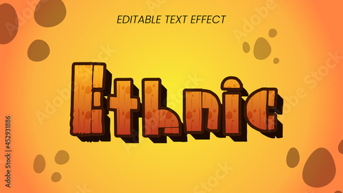 ethnic text style effect