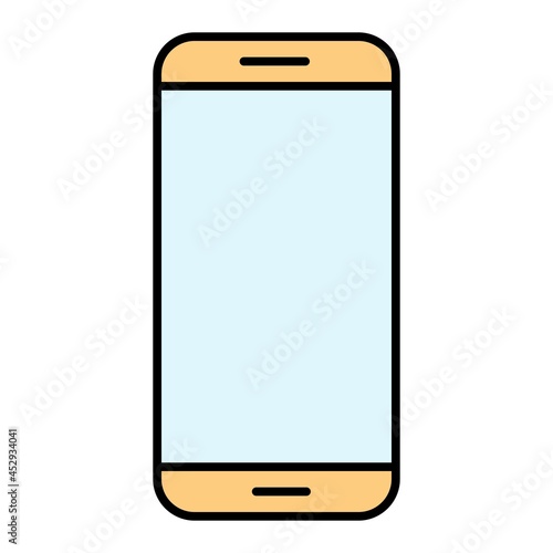 Vector Smartphone Filled Outline Icon Design