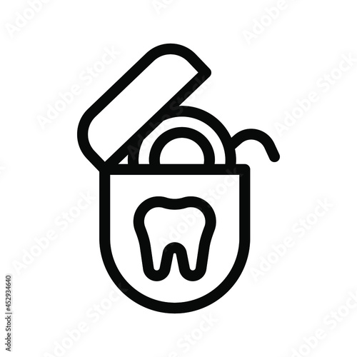 dental floss icon illustration vector graphic
