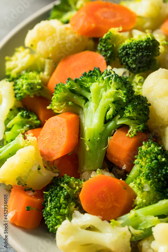 Healthy Organic Steamed Vegetables