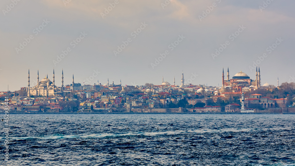 Blue Mosque, Hagia Sophia and Topkapi Palace. Popular Places in Istanbul