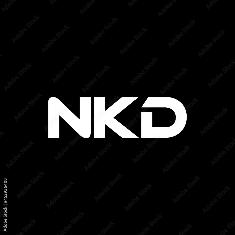 NKD letter logo design with black background in illustrator, vector logo modern alphabet font overlap style. calligraphy designs for logo, Poster, Invitation, etc. NKD letter logo design with black background in illustrator, vector logo modern alphabet font overlap style. calligraphy designs for logo, Poster, Invitation, etc.