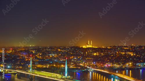 Night lights of Istanbul