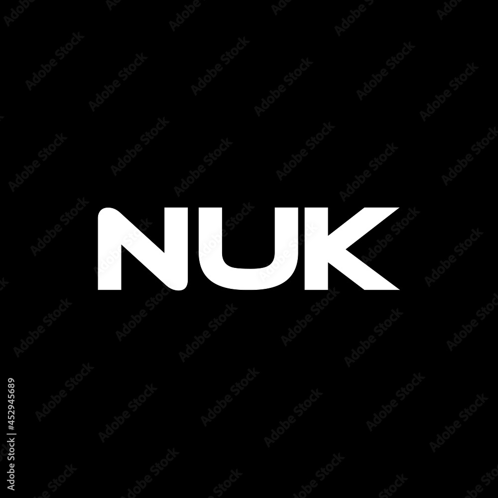 NUK letter logo design with black background in illustrator, vector logo modern alphabet font overlap style. calligraphy designs for logo, Poster, Invitation, etc. NUK letter logo design with black background in illustrator, vector logo modern alphabet font overlap style. calligraphy designs for logo, Poster, Invitation, etc.