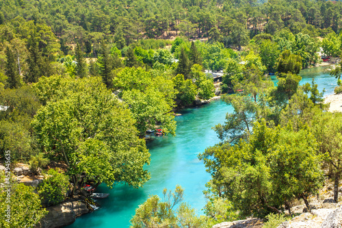 Koprucay river gorge in Koprulu national Park in Turkey in Antalya  Manavgat.