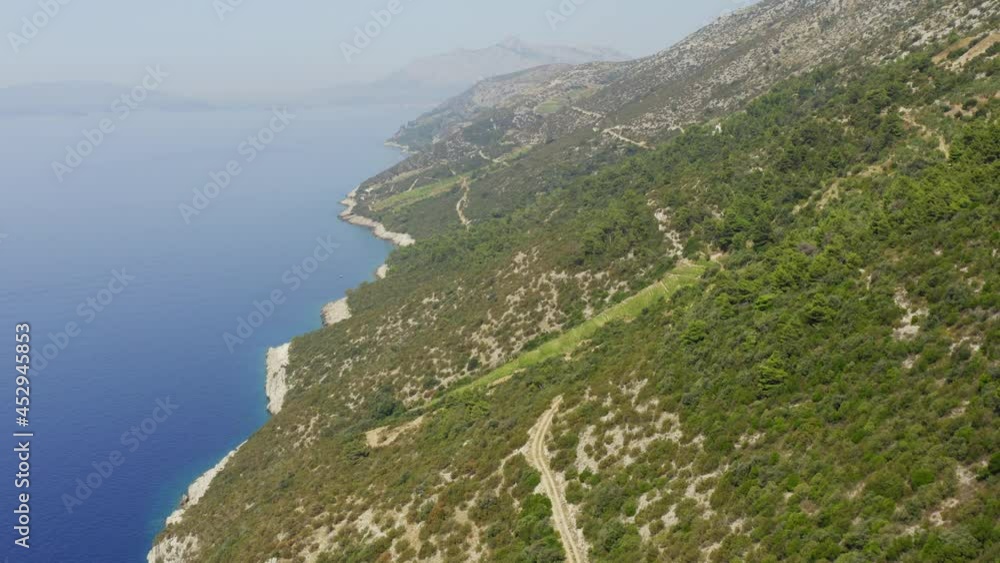 Vineyards on Pelješac, Adriatic Sea, Croatia Vineyards on Pelješac, Adriatic Sea, Croatia