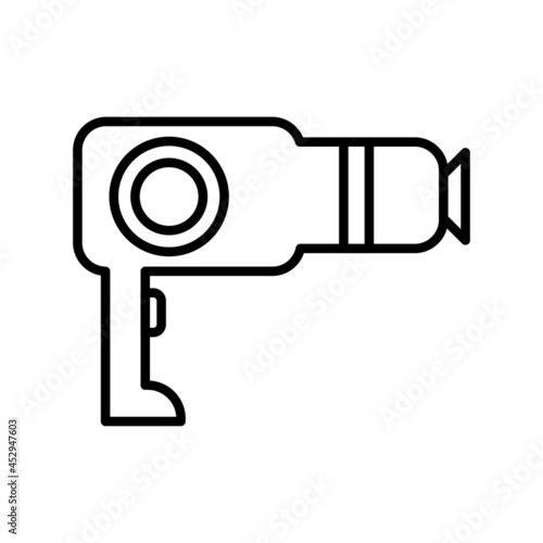 Dryer Vector Line Icon Design