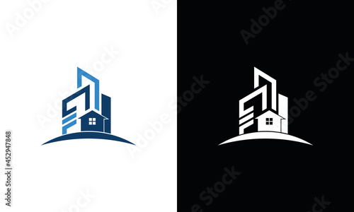 Real estate and building house logo icon Template