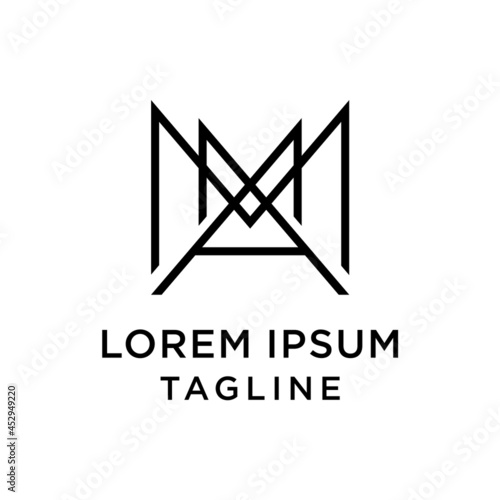 Initial MMA Logo Design Vector 
