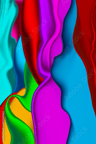 Fototapeta Naklejka Na Ścianę i Meble -  Creative painting colorful abstract on background, Abstract color background design,