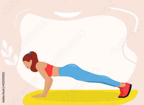 girl doing yoga exercise