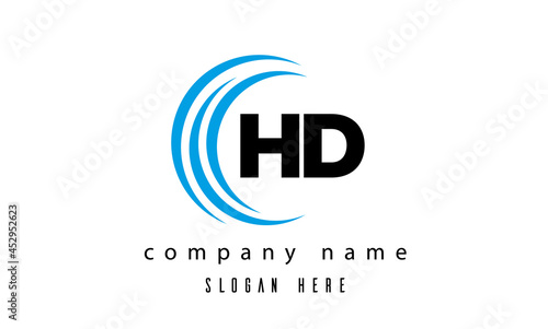 technology HD latter logo vector