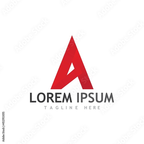 Free Download A Letter icon Template - GFXLoad