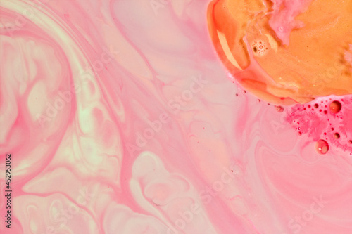 acrylic pink and orange