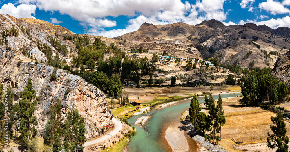 Landscape of the Andes in Peru