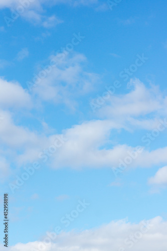 blue sky with light white clouds