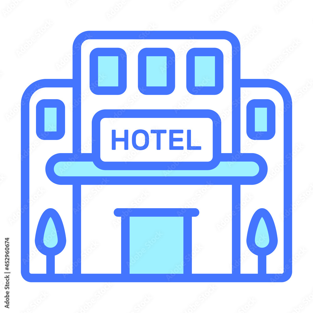 hotel icon, real estate web and mobile icon hotel icon, real estate web and mobile icon