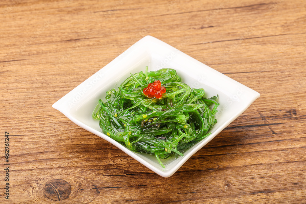 Asian traditional chukka salad in the bowl Asian traditional chukka salad in the bowl