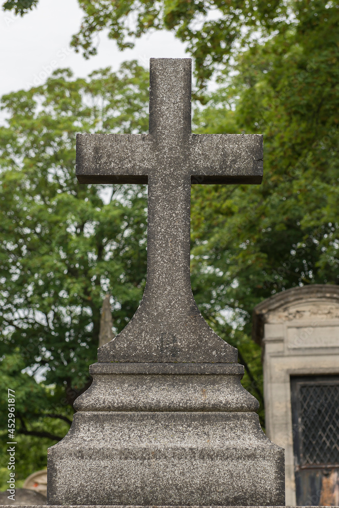 Friedhof, Grabstein, Statue Friedhof, Grabstein, Statue