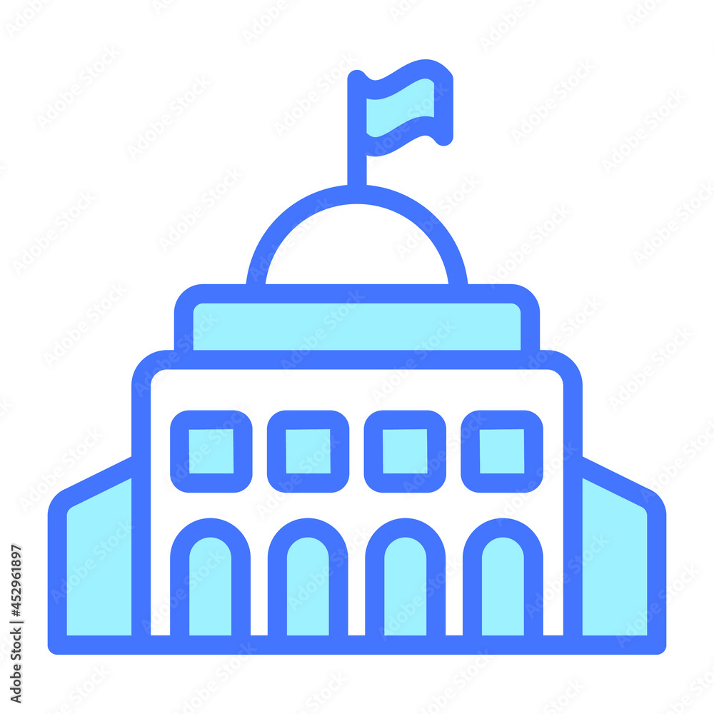 City Hall icon, real estate web and mobile icon City Hall icon, real estate web and mobile icon