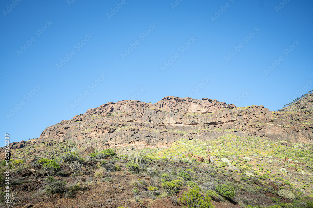 Bunte Felslandschaft auf Gran Canaria Los Azulejos Bunte Felslandschaft auf Gran Canaria Los Azulejos