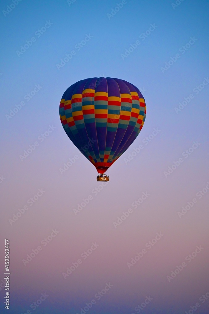 Naklejka premium Hot Air balloon flying over Love Valley Cappadocia Turkey