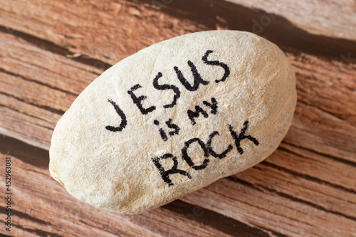 Slika na platnu Jesus Christ is my God, Rock, Salvation, Savior, and Deliverer