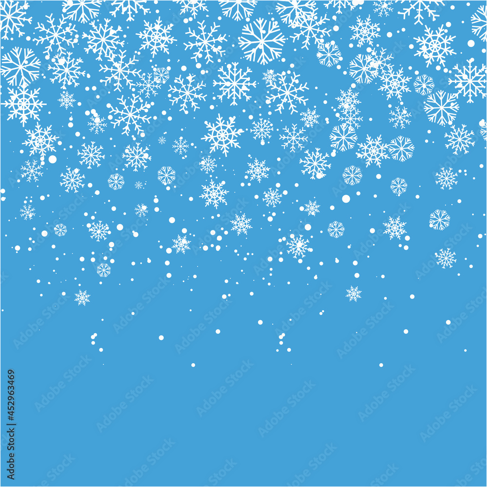 Christmas design vector. Snowflake icon. Icon set of snowflakes. Vector illustration