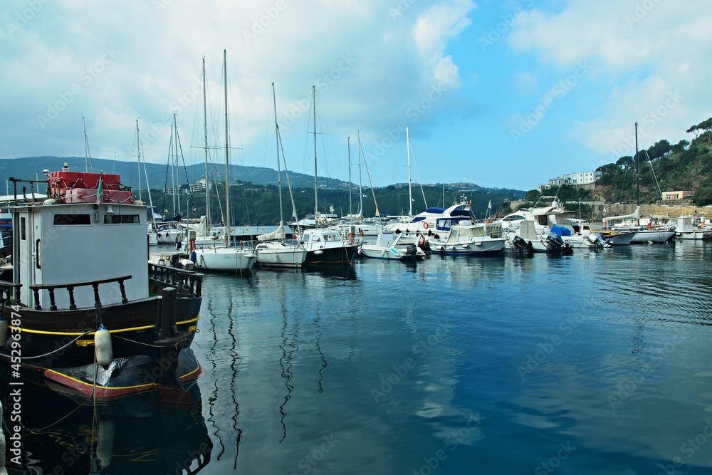 Italy-outlook on port in town Porto Azzurro on the island of Elba