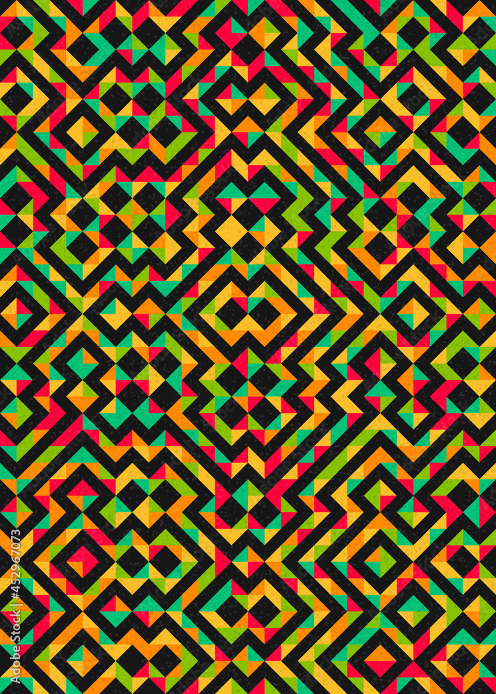 Abstract Geometric Pattern generative computational art illustration Abstract Geometric Pattern generative computational art illustration