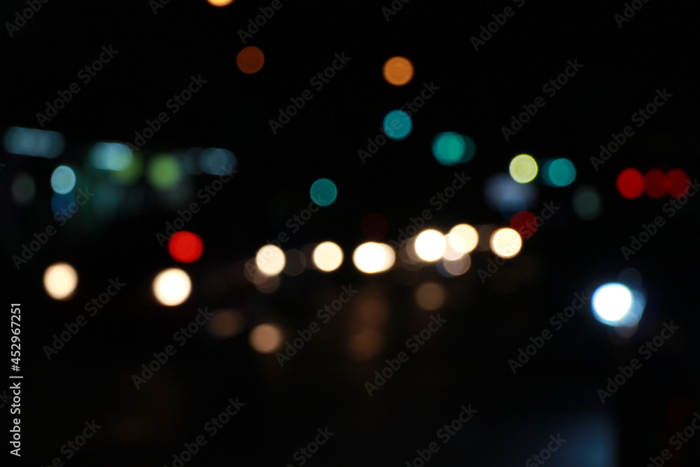 lights in the night,Colorful bokeh lights at night lights in the night,Colorful bokeh lights at night